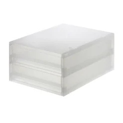 2 tiroirs en PP A4 L26 x P37 x H16.5 cm