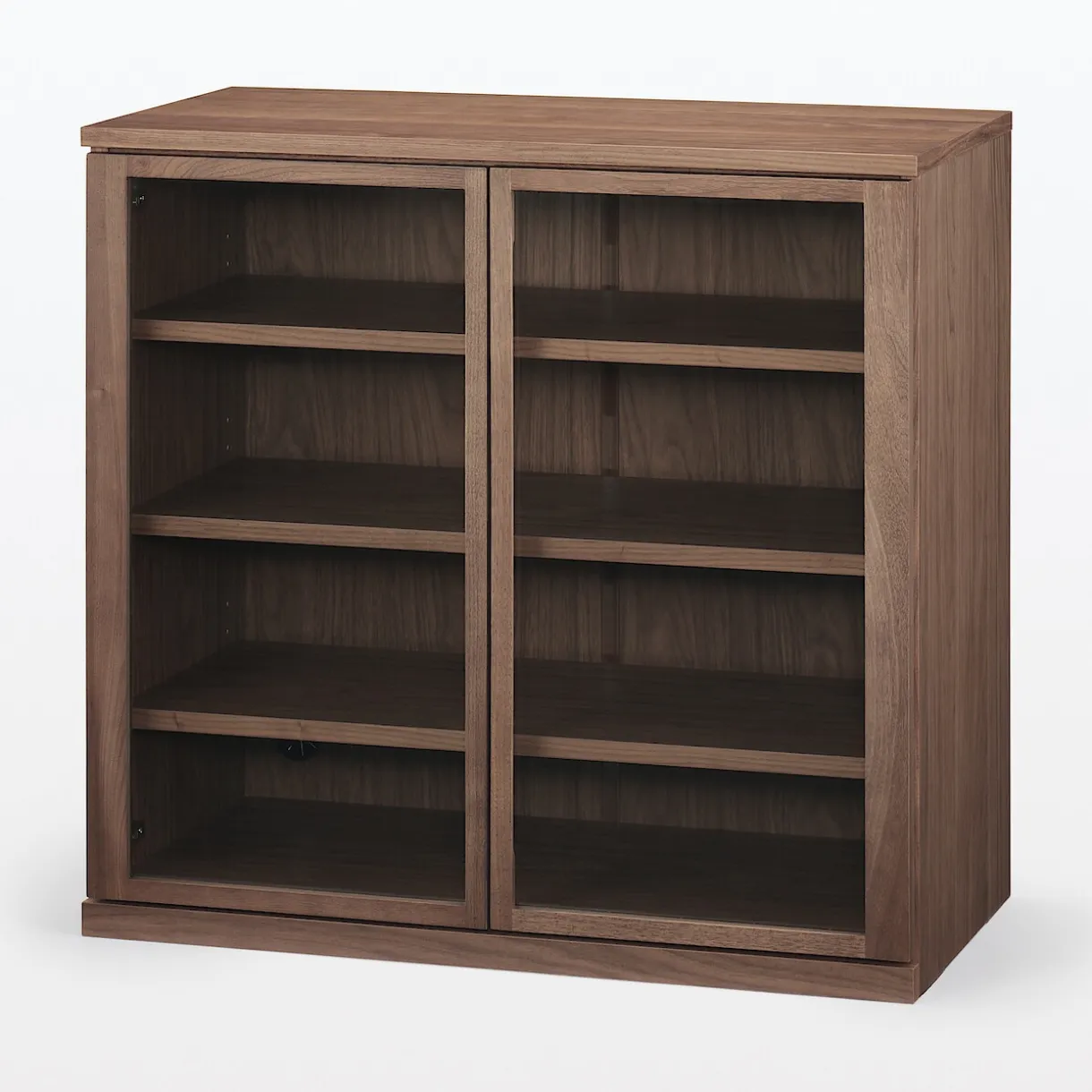 Armoire en noyer avec portes en verre