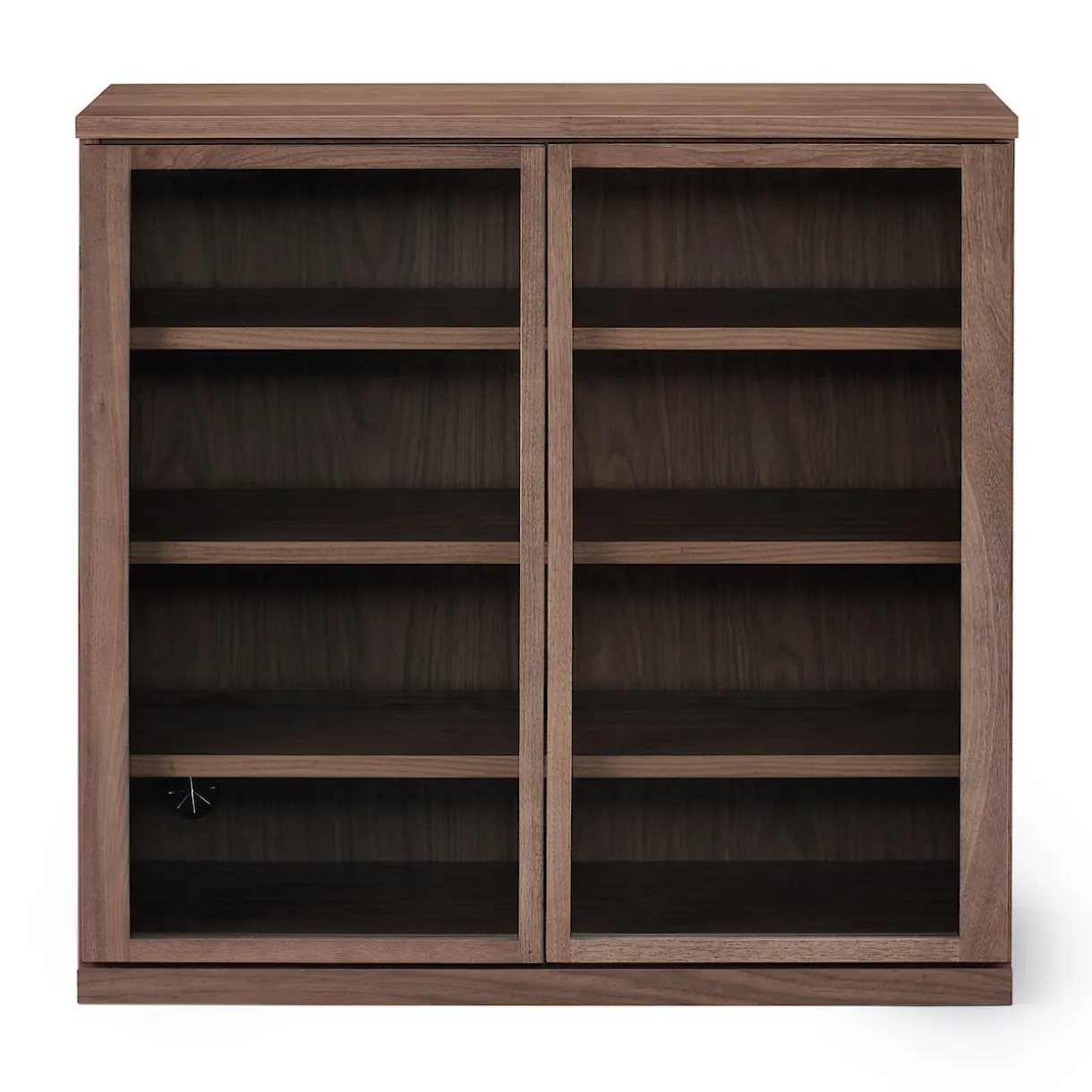 Armoire en noyer avec portes en verre