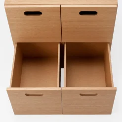 Bloc‐tiroir en chêne ‐ 4 tiroirs (Dont Eco‐part. 0,82 €)