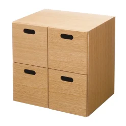 Bloc‐tiroir en chêne ‐ 4 tiroirs (Dont Eco‐part. 0,82 €)
