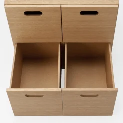 Bloc‐tiroir en chêne ‐ 4 tiroirs (Dont Eco‐part. 0,82 €)