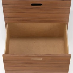 Bloc‐tiroir en noyer ‐ 2 tiroirs (Dont Eco‐part. 0,82 €)