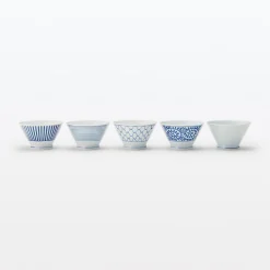 Bol à riz en porcelaine Hasami - Motif rayures, Grande