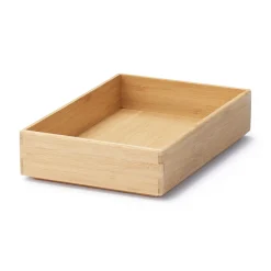 Boîte de rangement en bambou L17X P26X H5.5cm