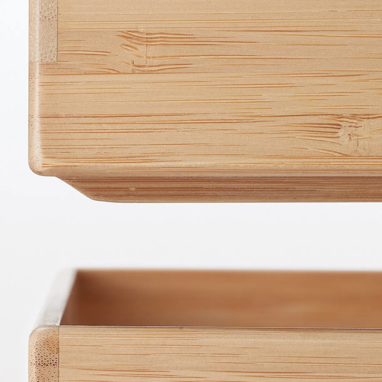 Boîte de rangement en bambou L17X P26X H5.5cm
