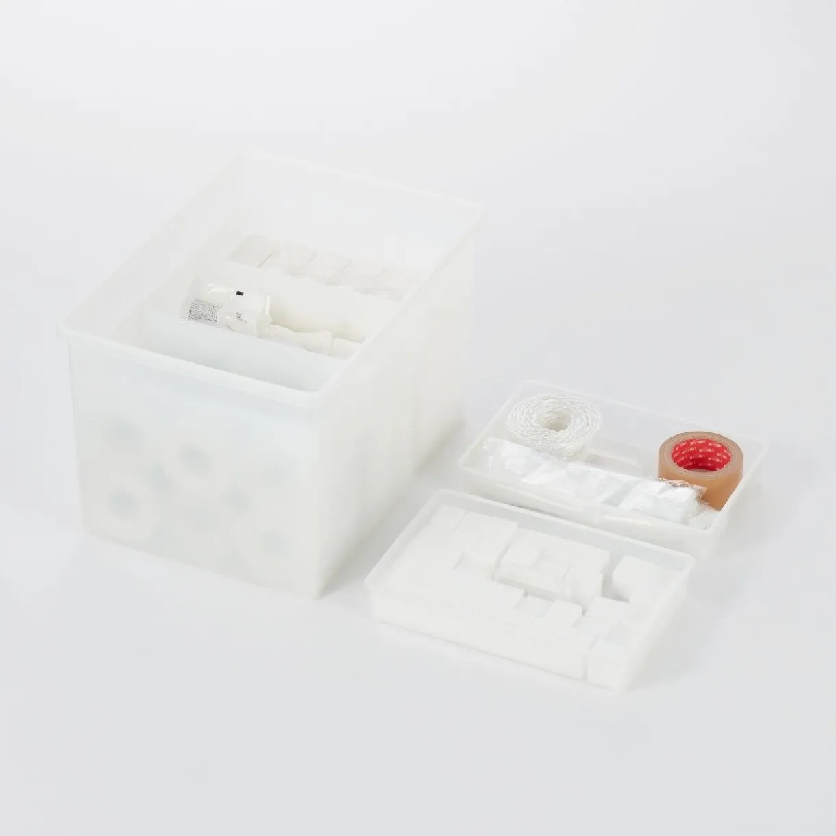 Boîte de rangement ouverte en PP ‐ 50.5cm L