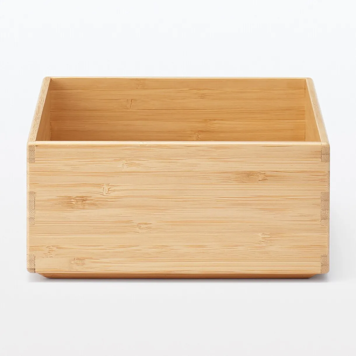 Boîte empilable en bambou, 26 x 18.5 x 8.5 cm