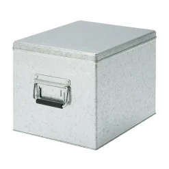 Boîte en métal galvanisé L26X P37X H24cm