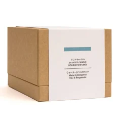 Bougie 3 mèche eau et bergamote