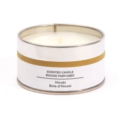 Bougie Métal  ‐ Bois d'hinoki