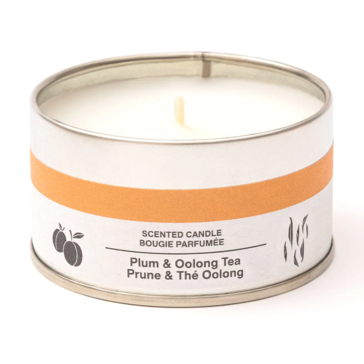 Bougie Métal ‐ Prune et thé Oolong