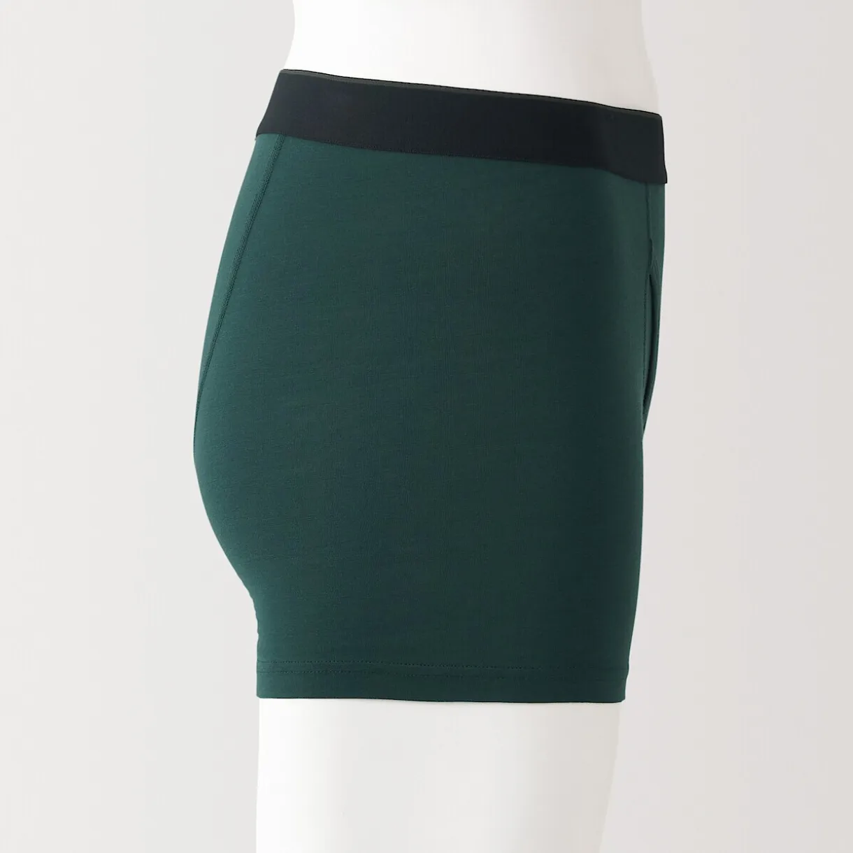 Boxer avec ouverture frontale en lyocell.