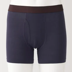 Boxer avec ouverture frontale en lyocell.