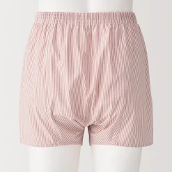 Boxers à ouverture frontale en pur coton pour homme
