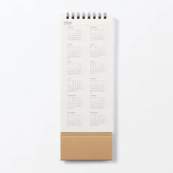 Calendrier de bureau hebdomadaire vertical 2026