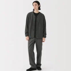 Cardigan en polaire de polyester recyclé pour homme