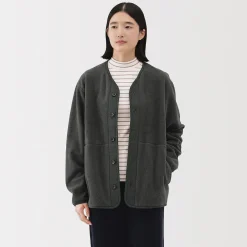 Cardigan en polaire de polyester recyclé pour homme
