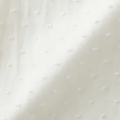 Cardigan long en double gaze à pois dobby pour femme
