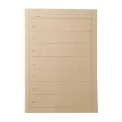Carnet hebdomadaire