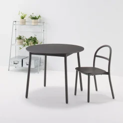 Chaise en aluminium - Gris foncé