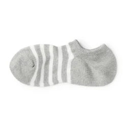 Chaussettes basses à angle droit pour homme ‐ Rayé.