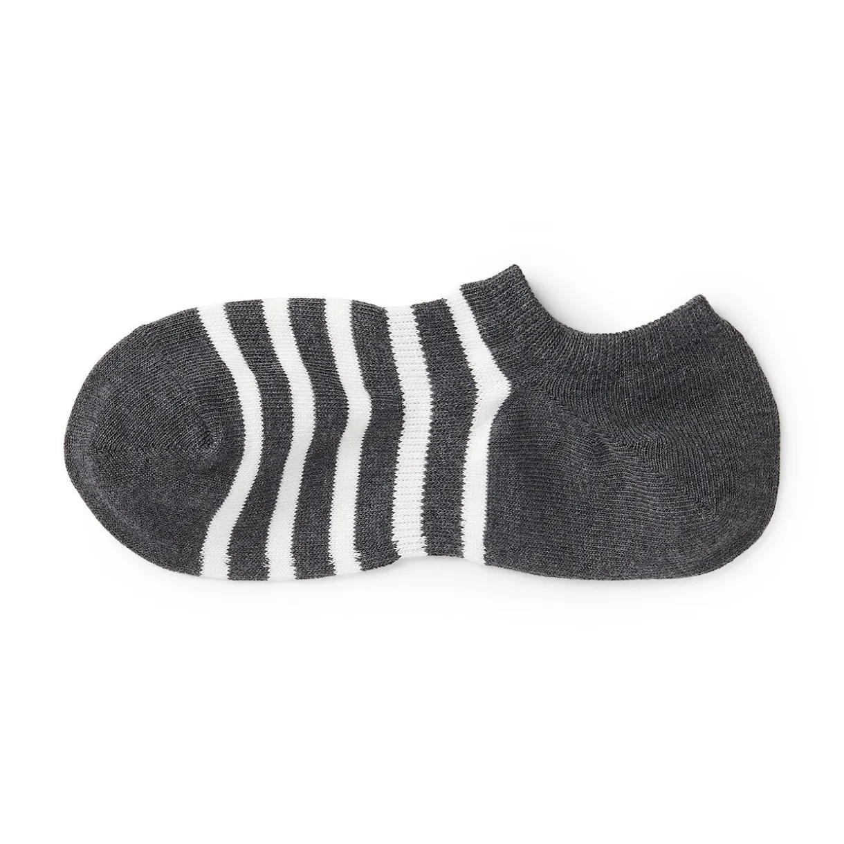 Chaussettes basses à angle droit pour homme ‐ Rayé.