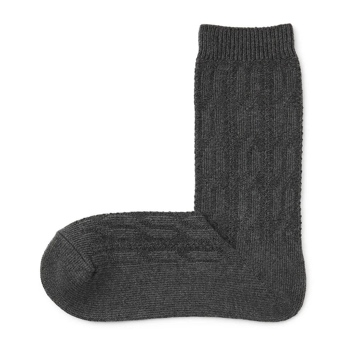 Chaussettes en maille torsadée à angle droit