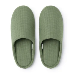 Chaussons mules à semelle intérieure en coton