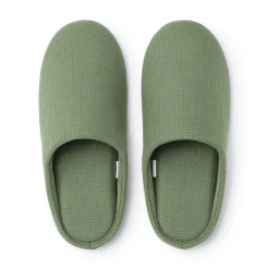 Chaussons mules à semelle intérieure en coton