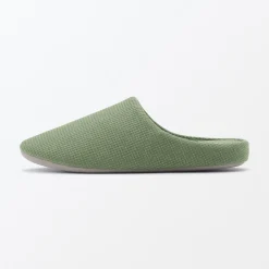 Chaussons mules à semelle intérieure en coton