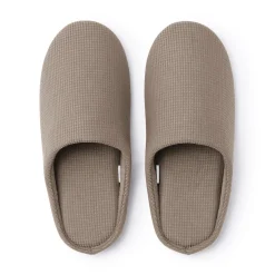Chaussons mules à semelle intérieure en coton