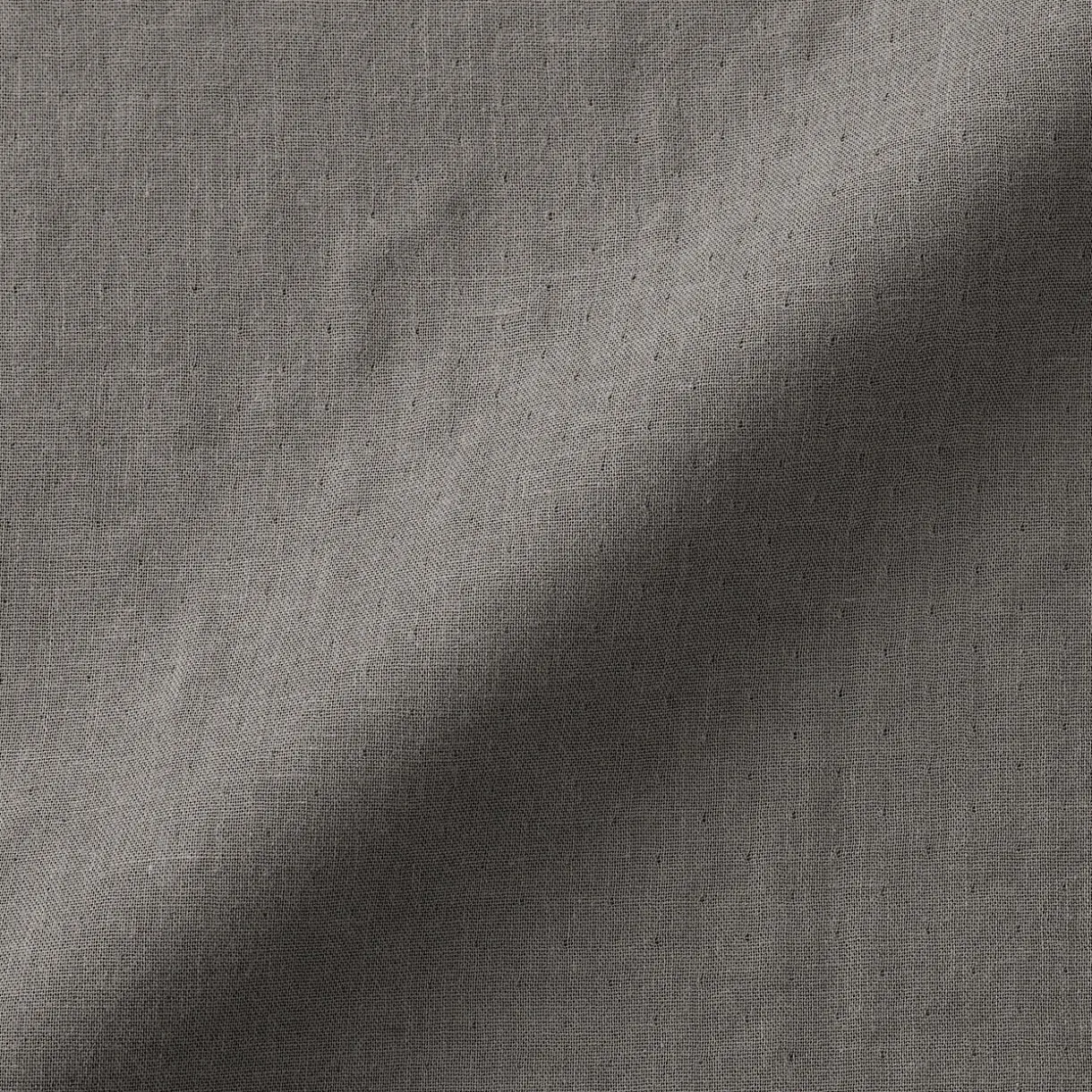 Chemise à col mao en double gaze de kapok mélangé pour homme