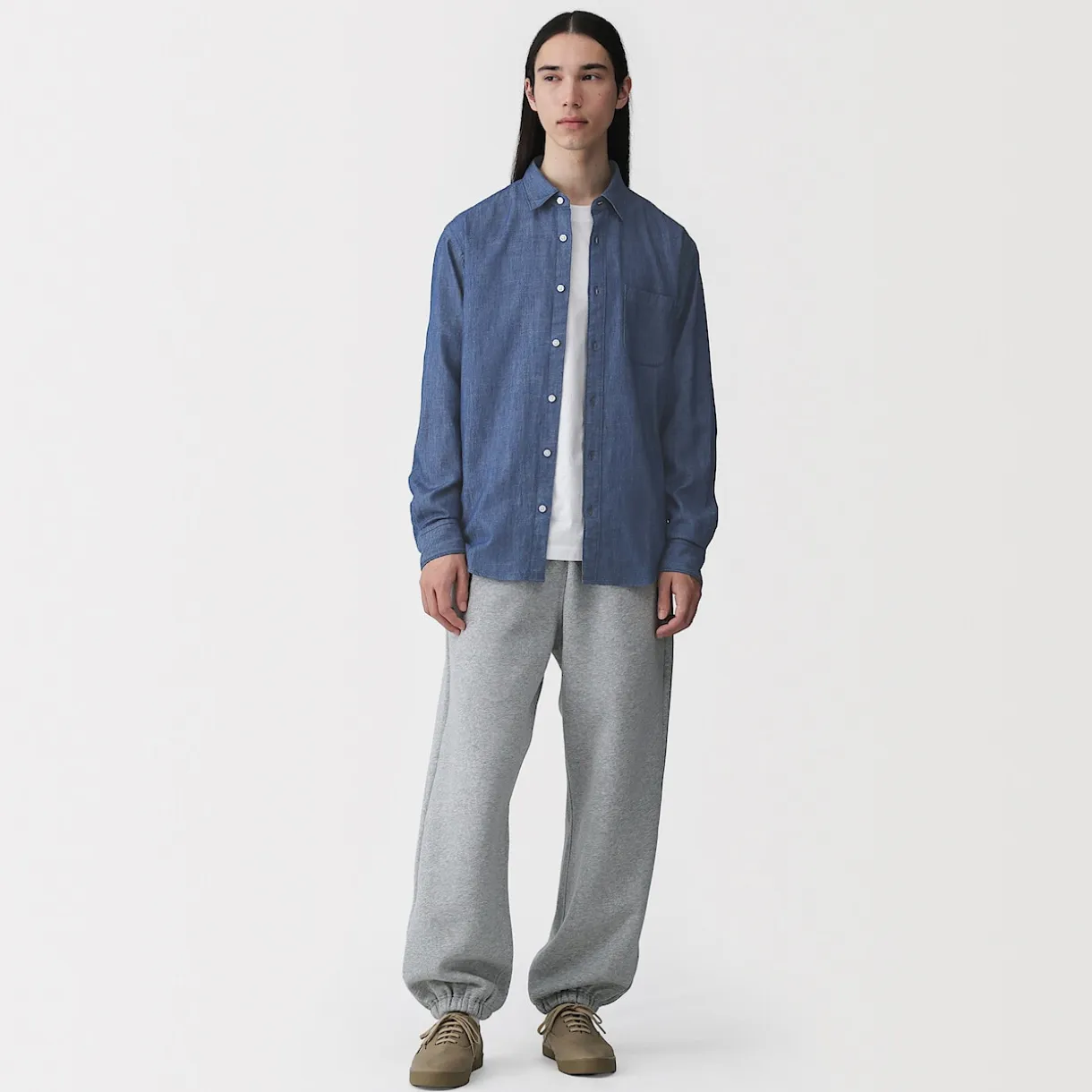 Chemise denim pour homme