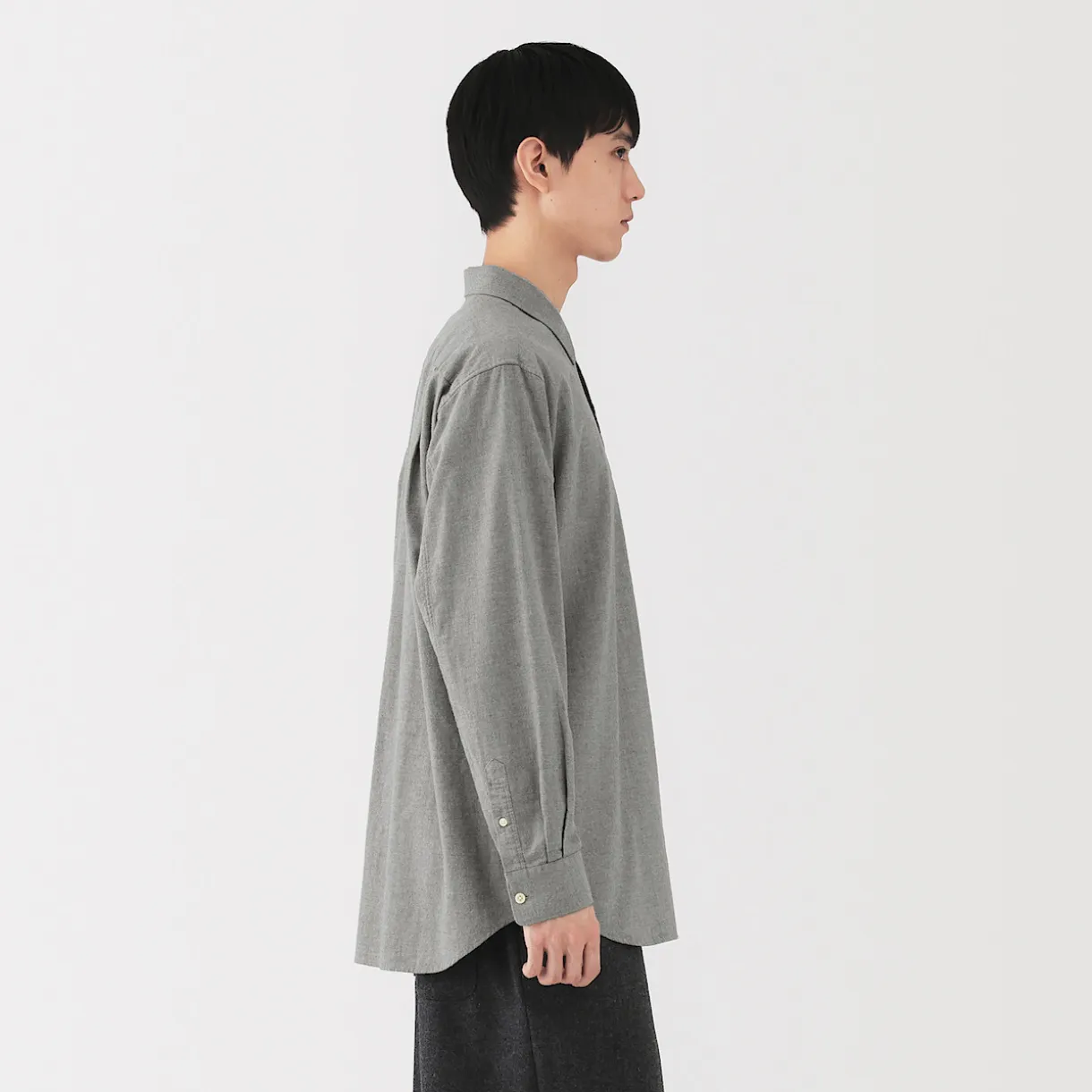 Chemise en coton brossé pour homme