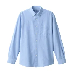 Chemise en coton Oxford lavé col boutonné homme