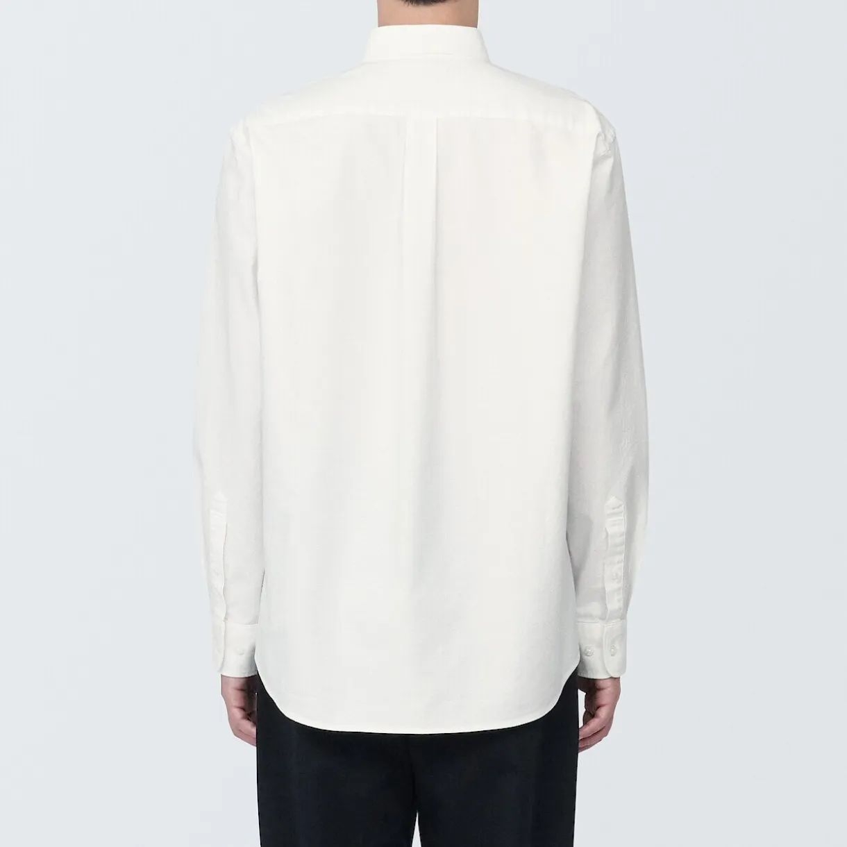 Chemise en coton Oxford lavé col boutonné homme