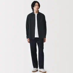 Chemise en double gaze en mélange de kapok pour homme