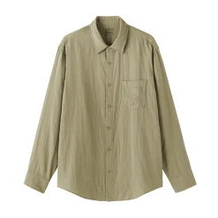 Chemise en double gaze en mélange de kapok pour homme
