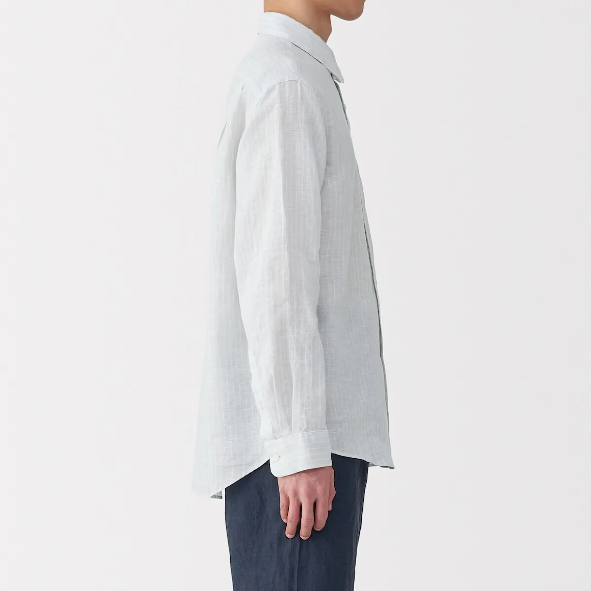 Chemise en lin lavé pour homme