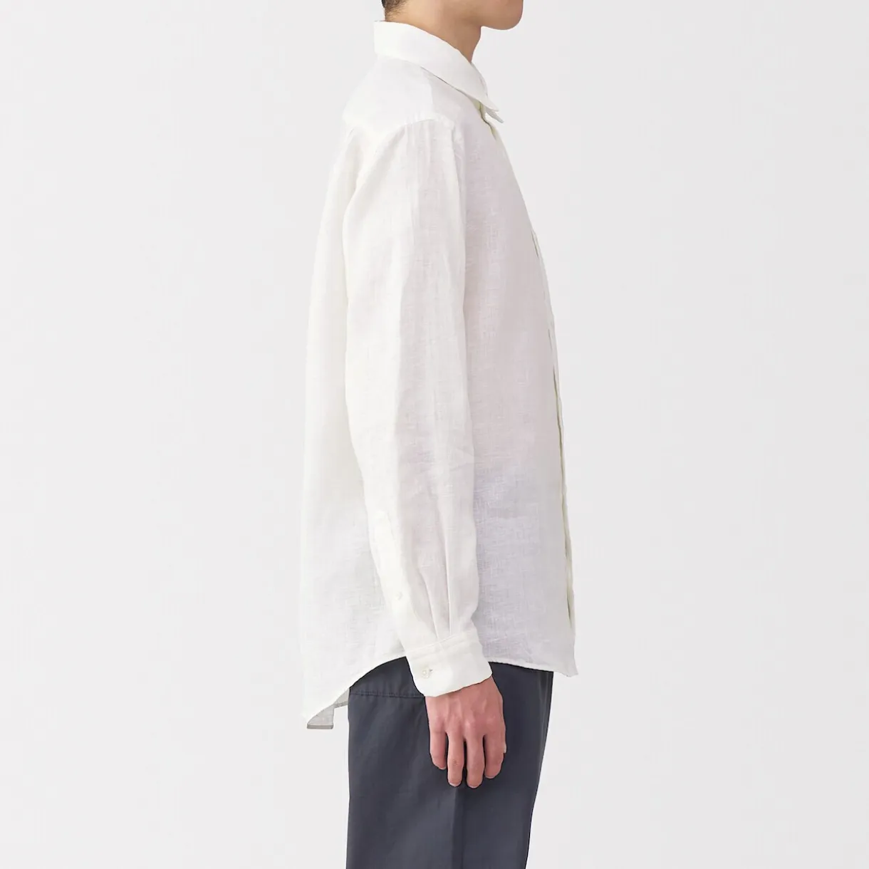 Chemise en lin lavé pour homme