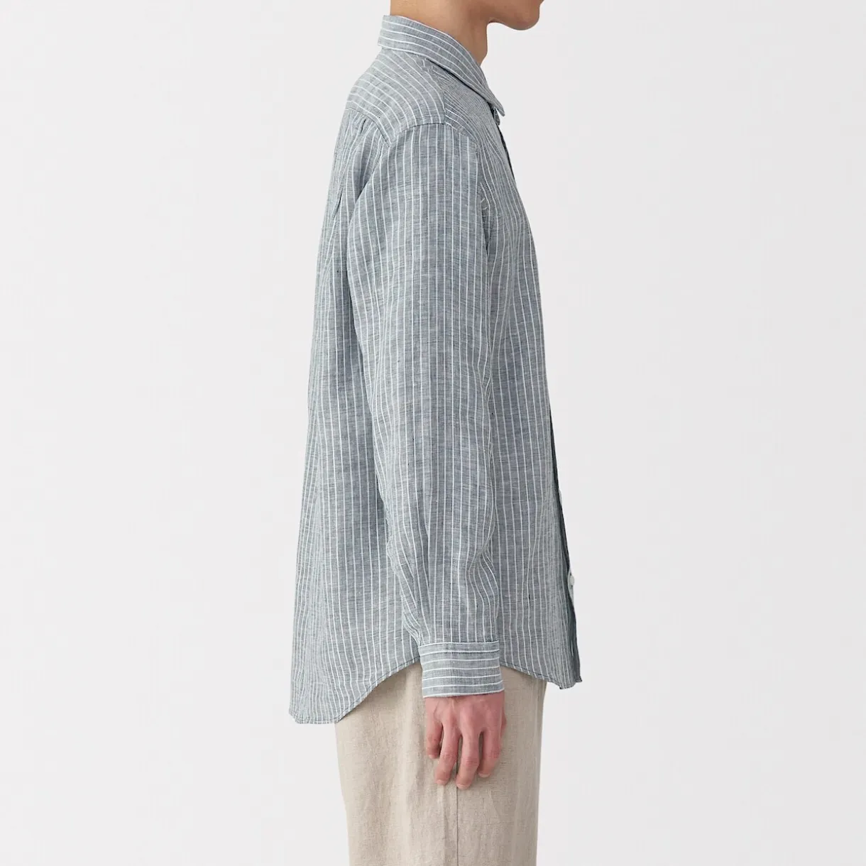 Chemise en lin lavé pour homme