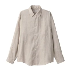 Chemise en lin lavé pour homme