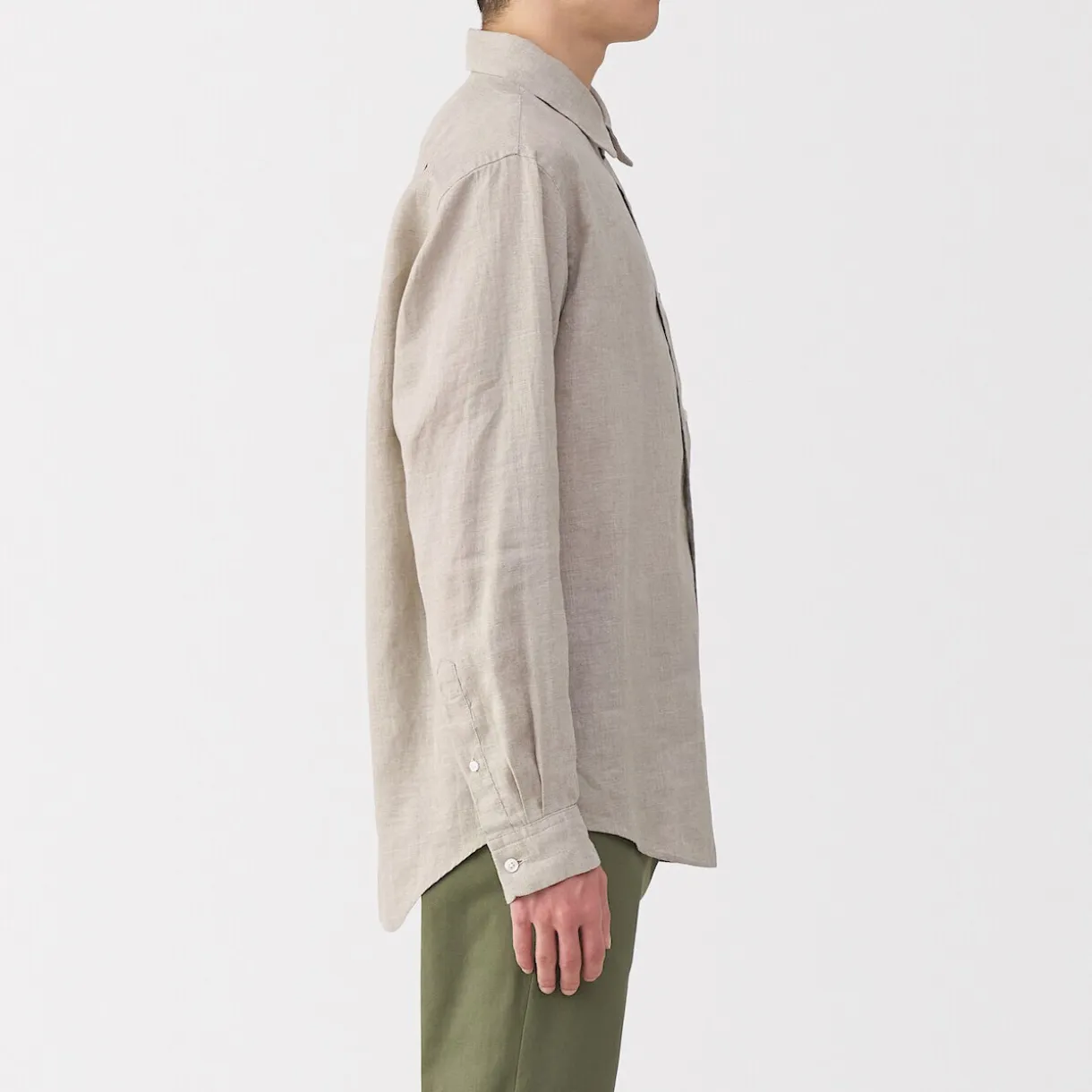 Chemise en lin lavé pour homme