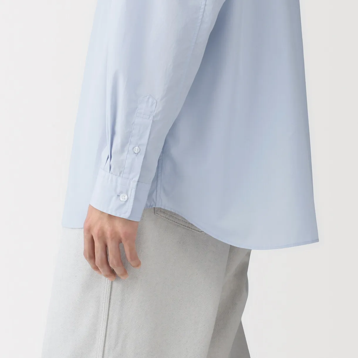 Chemise en popeline de coton biologique pour homme