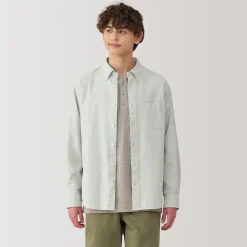 Chemise Oxford en coton lavé pour homme…