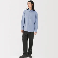 Chemise Oxford en coton lavé pour homme