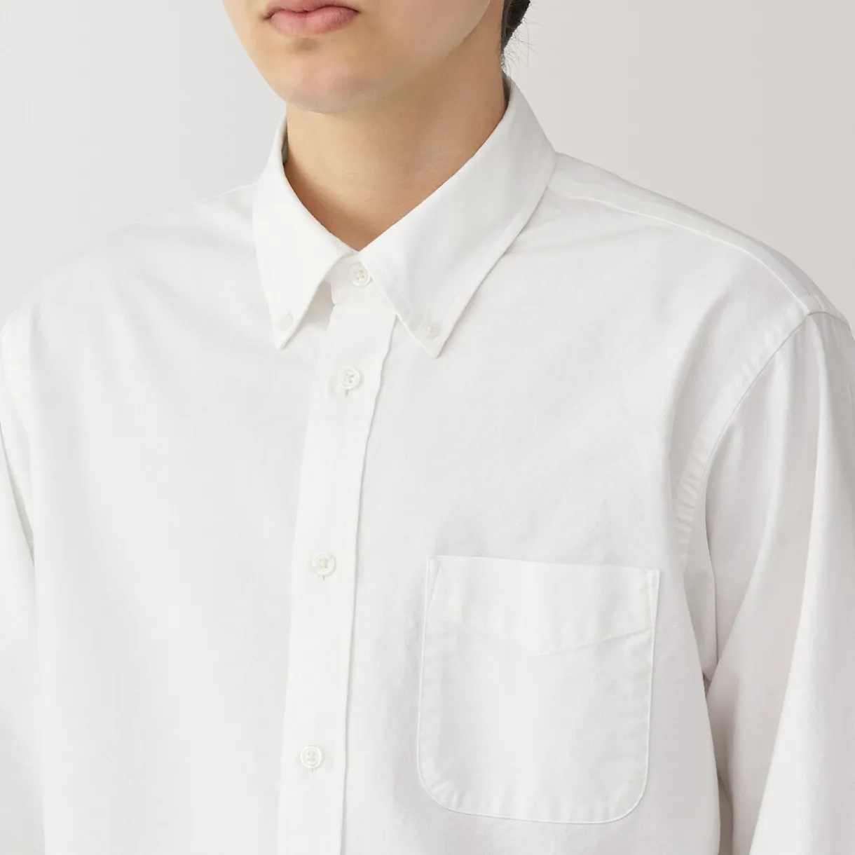Chemise Oxford en coton lavé pour homme
