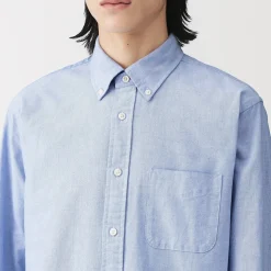 Chemise Oxford en coton lavé pour homme