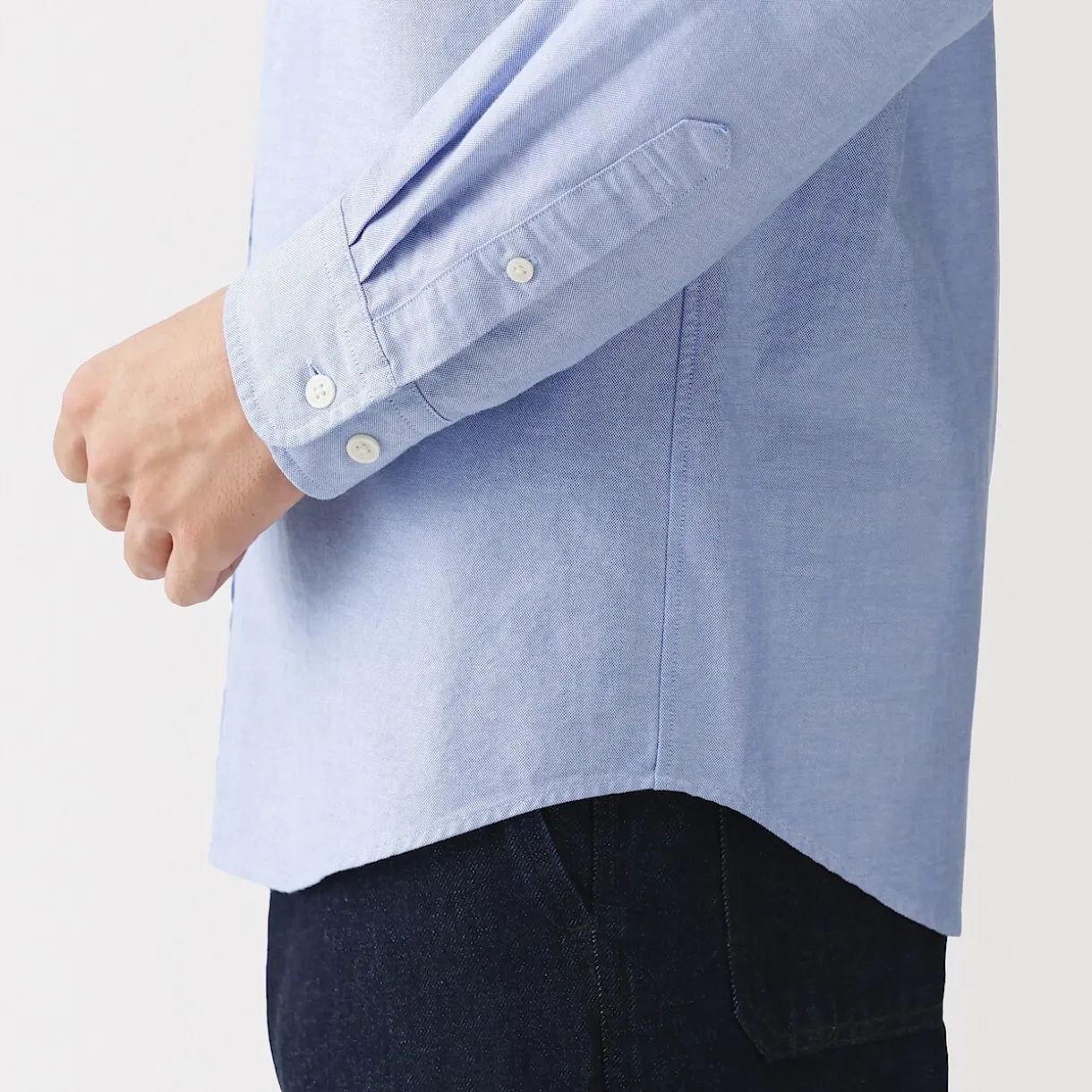 Chemise Oxford en coton lavé pour homme